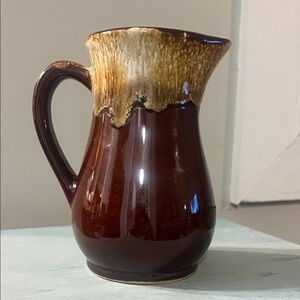 Roseville Brown Drip Small Pitcher